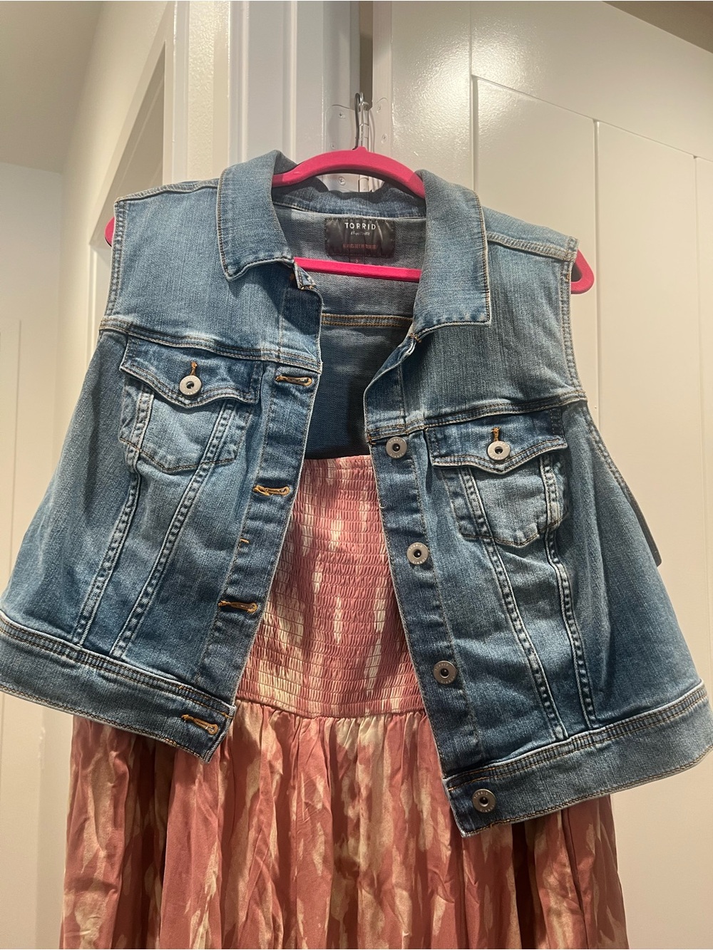 torrid Light Blue Denim Vest